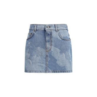 Fiorucci Blue Denim Womens Skirt