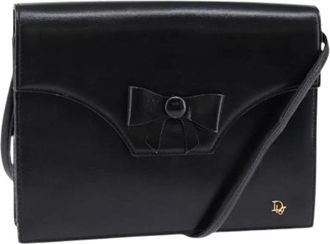 Dior Pre-owned Cross Body Bags, female, Black, Size: ONE SIZE Pre-owned Vintage Shoulder Bag