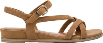 Tamaris Sandalen met sleehak, in leer