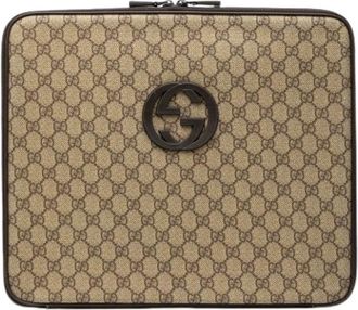 Gucci Pre-owned Bags, female, Beige, Size: ONE SIZE Pre-owned Fabric Clutch