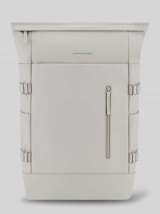 Kapten & Son Rucksack mit Kofferbefestigung Modell HELSINIKI PRO in Hellgrau, Gr&ouml;&szlig;e 1