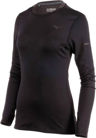 Mizuno Womens Breath Thermo Long Sleeve Top In Black