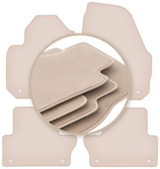 OEM Alfombrillas Beige Premium Para Volvo Xc60 I Crossover 2008-2017