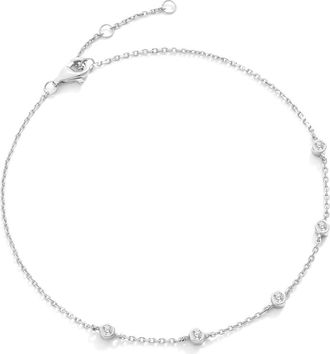 Mint & Lily Bezel Set Cubic Zirconia Bracelet in Sterling Silver at Nordstrom
