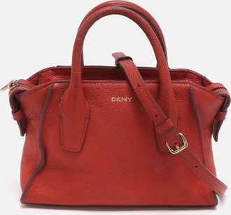 DKNY Dkny Chelsea Orange Leather Crossbody Bag
