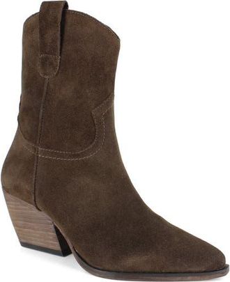 Zigi Soho Vira Western Boot in Dark Brown Suede at Nordstrom, Size 10