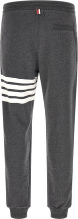 Thom Browne 4BAR Striped Cotton Joggers - Grey