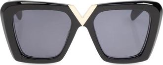 Valentino Garavani V-Gold II Zonnebril - Dames - Zonnebrillen - Zwart - ONE Size - Accessoires