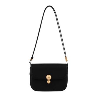 Pourchet Intro Crossbody Tas - Dames - Tassen - Zwart - Maat: ONE Size Leer