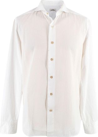 Sonrisa White Lapritouch Shirt Size 16.5