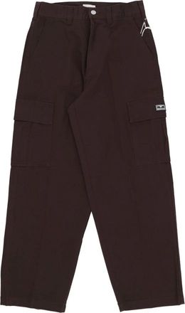 Obey Cargo Broek in Java Bruin - Heren - Straight fit broeken - Bruin - W36 - Broeken
