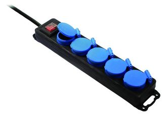 Bachmann Regleta De Enchufes 5xcee7/3 1xinterruptor Corriente 4,5m Cee7/7, 349.046