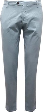 Roy Rogers Blauwe Stretch Slim Fit Broek - Heren - Chinos - Blauw - W40 - Broeken