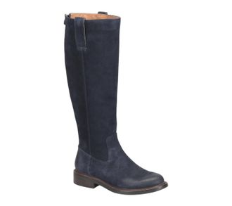 S&ouml;fft Womens Samantha Tall Suede Boots In Navy