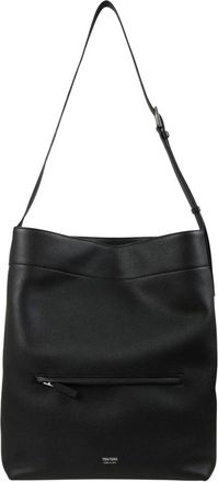Tom Ford Tassen, unisex, Zwart, ONE Size, Leer, Grain Leather Soft Line Bucket Bag