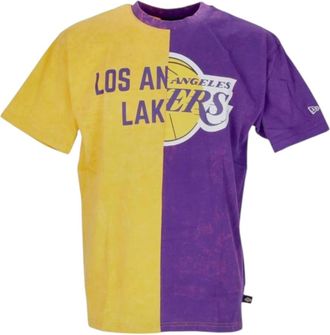 New Era Los Angeles Lakers Split Grafische Tee - Heren - T-shirts - Veelkleurig - L - Katoen - Tops