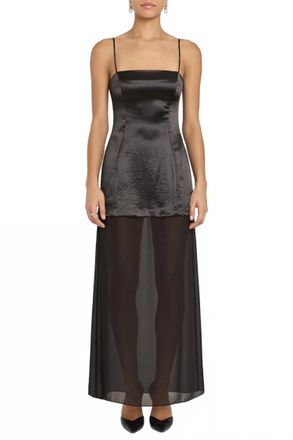 Amanda Uprichard Tabitha Maxi Dress In Black