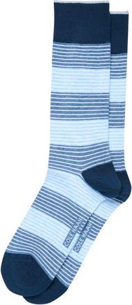 Cole Haan Stripe Dress Socks in Blue at Nordstrom
