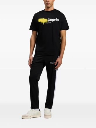 Palm Angels Spray City Milan dripping logo T-shirt - men - Cotton - S - Black
