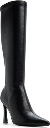 Aldo Jullieta Pointed Toe Knee High Boot in Black at Nordstrom, Size 7.5