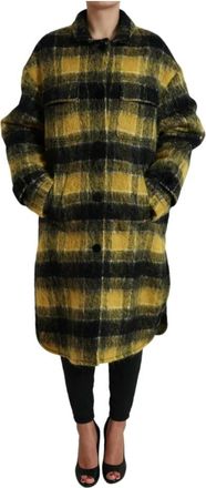 Dolce & Gabbana Trenchcoat Jas - Dames - Mantel - Geel - S - Wol - Jassen