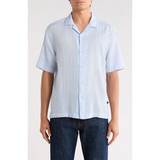 Civil Society Yarn Dyed Lightweight Shirt in Sky Blue at Nordstrom Rack, Size Xx-Large