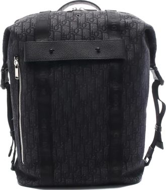 Dior 2010s Safari Oblique canvas rugzak - Zwart