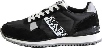 Napapijri Nylon/Leren Running Sneakers - Heren - Sneakers - Zwart - 41 EU - Nylon - Schoenen