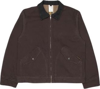 Nudie Jeans Jassen, Heren, Bruin, M, Katoen, Blake Zip Jacket