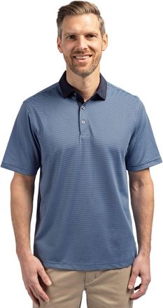 Cutter & Buck Virtue Pique Micro Stripe Mens Short Sleeve Polo