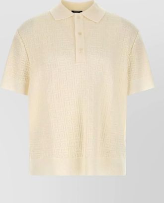 Brioni asolo polo shirt ribbed collar short sleeves