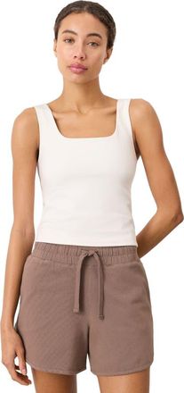 Pact On The Go-To Square Neck Tank Made With Organic Cotton in Cream at Nordstrom, Size Xx-Large