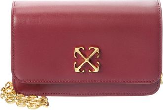 Off-white Off-White Jitney Leather Wallet On Chain