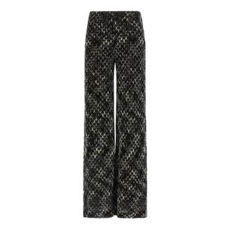 Missoni Wide Trousers, female, Multicolor, XS, Flamed Lace Trousers