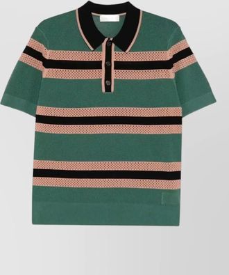 Dries Van Noten mercy stripe 3701 short sleeve polo