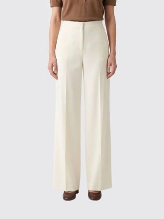 Max Mara Pantaloni wide-leg Dentice Max Mara in misto cotone