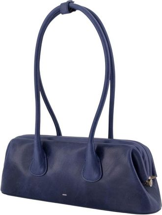 Osoi Womens Boat Wide Mini Shoulder Bag - Osoi Leather Blue Cowhide Shoulder-Hobo-Bags