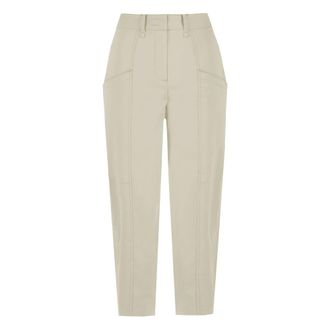 Bomboogie Baloon Fit Cargo Broek - Dames - Broeken - Beige - Maat: XL Katoen