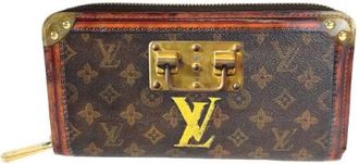 Louis Vuitton Pre-owned Wallets, female, Brown, Size: ONE SIZE Pre-owned Vintage Canvas Wallet