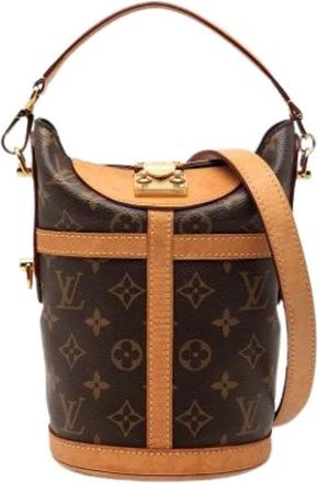 Louis Vuitton Pre-owned Bucket Bags, female, Brown, Size: ONE SIZE Pre-owned Bucket Bag