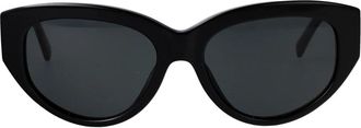 Dolce & Gabbana Cat-Eye Zonnebril - Dames - Zonnebrillen - Zwart - 55 MM - Nylon - Accessoires