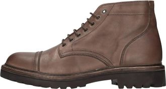 Dondup Enkellaarsjes - Heren - Veterlaarzen - Bruin - 44 EU - Leer - Schoenen