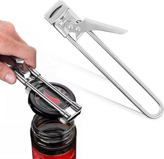 OEM Abrelatas Ajustable De Acero Inoxidable Para Personas Mayores Y Personas Con Artritis, Pr&aacute;ctico Utensilio De Cocina Para Abrir Latas F&aacute;cilmente