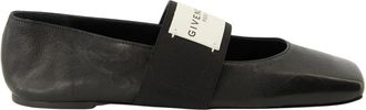 Givenchy Sliced Square Ballerinas - Dames - Ballerinas - Zwart - 36 EU - Leer - Schoenen