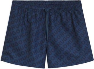 HUGO BOSS Quick-dry swim shorts with logo print