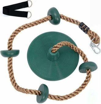OEM Columpio De Cuerda Para Trepar Para Ni&ntilde;os Con Asiento De 30 Cm Y Plataforma, Conjunto De Accesorios Para &Aacute;reas De Juego Al Aire Libre Para Ni&ntilde;os, Colo