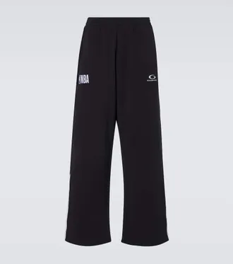 Balenciaga x NBA logo cotton fleece sweatpants
