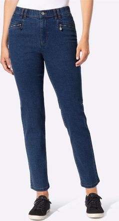 Casual Looks Bequeme Jeans CASUAL LOOKS, Damen, Gr. 36, Normalgr&ouml;ssen, blau, stone, washed, 99% Baumwolle, 1% Elasthan, unifarben, lang, Jeans Bequeme Jeans