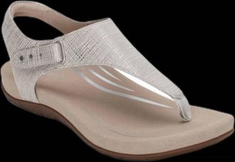 Aetrex Womens Ellie Sandal In Grey