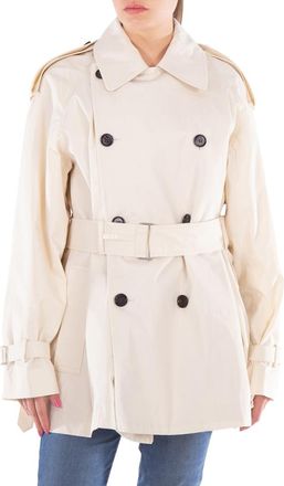 Burberry Short Belted Trench Coat, Brand Size 10 (US Size 8)